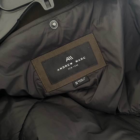 Andrew Marc - Olive Water Resistent Cargo Trench Jacket - Picture 4 of 8